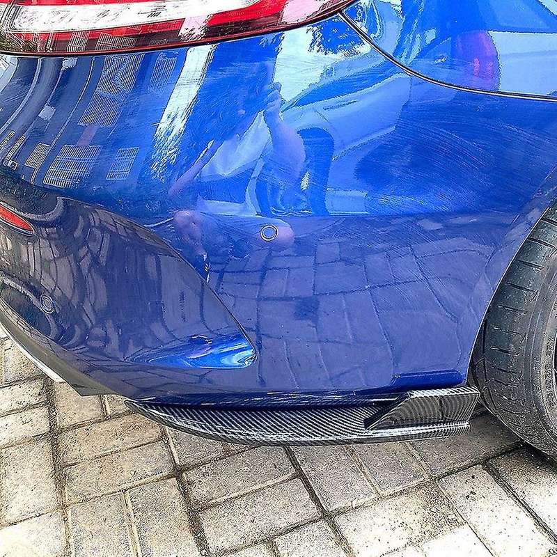 Car Rear Bumper Lip Diffuser Splitter Spoiler for C-Class Coupe C205 C200 260 C43 C63 Carbon Fiber
