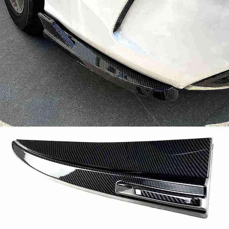 Car Rear Bumper Lip Diffuser Splitter Spoiler for C-Class W205 C180 C200 C260 C63 2015-2021 Carbon