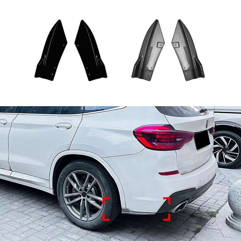 Car Rear Bumper Lip Diffuser Splitter Winglet Apron Spoiler for 3 Series X3 G01 2018-2021 Carbon Fib