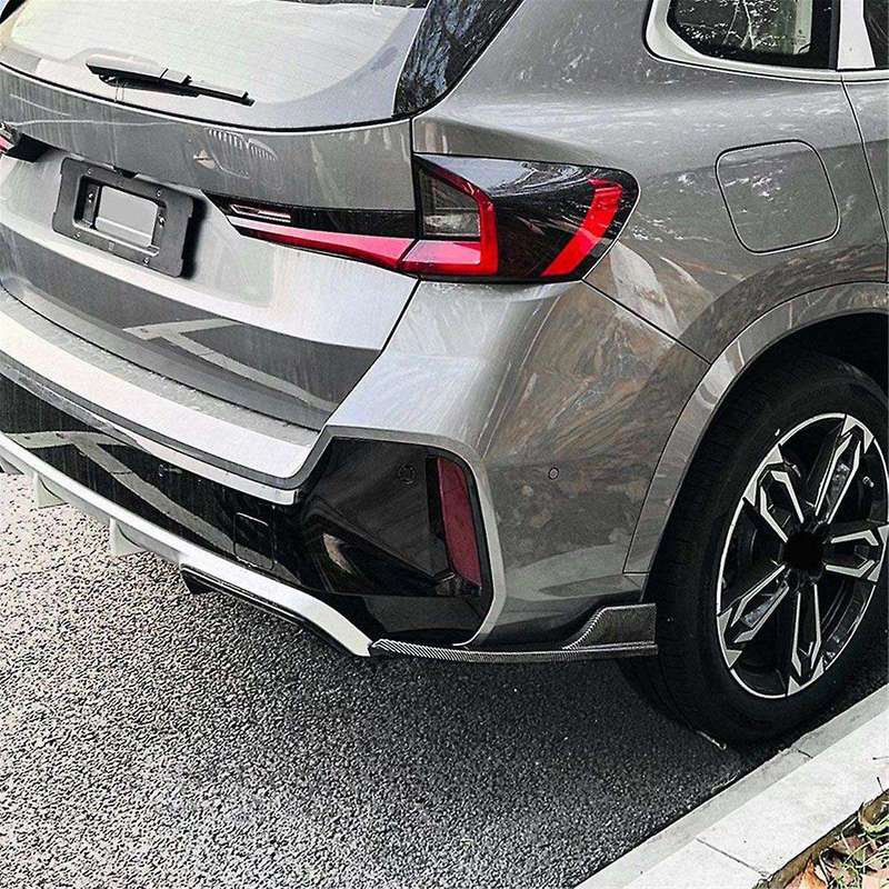Car Rear Bumper Lip Diffuser Splitter Winglet Apron Spoiler for X1 IX1 U11 2023+ Carbon Fiber