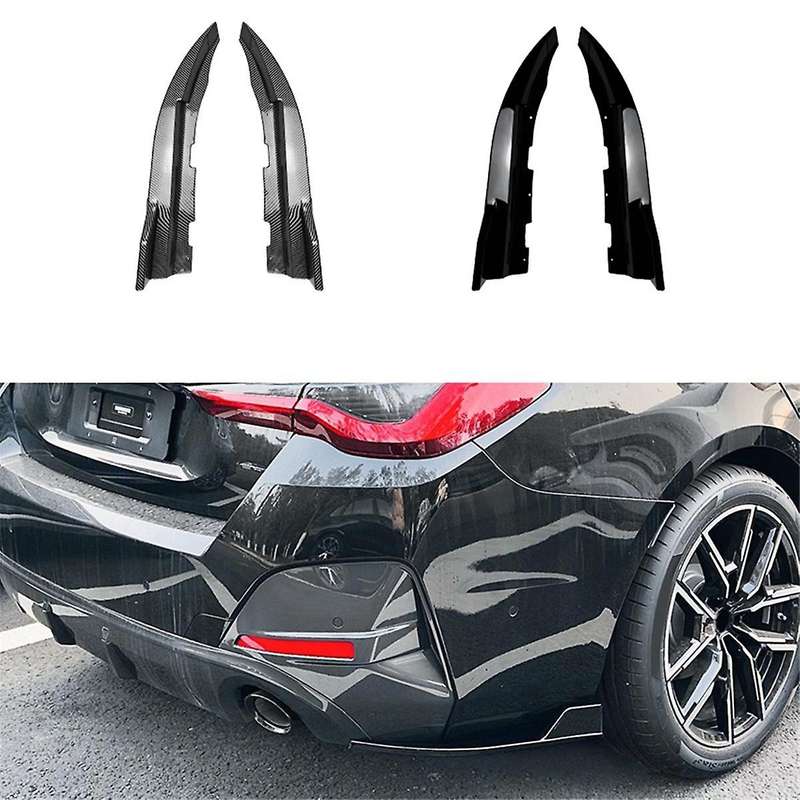 Car Rear Bumper Lip Diffuser Splitter Winglet Apron Spoiler for G26 2020+ Gloss Black Spoiler Wind K
