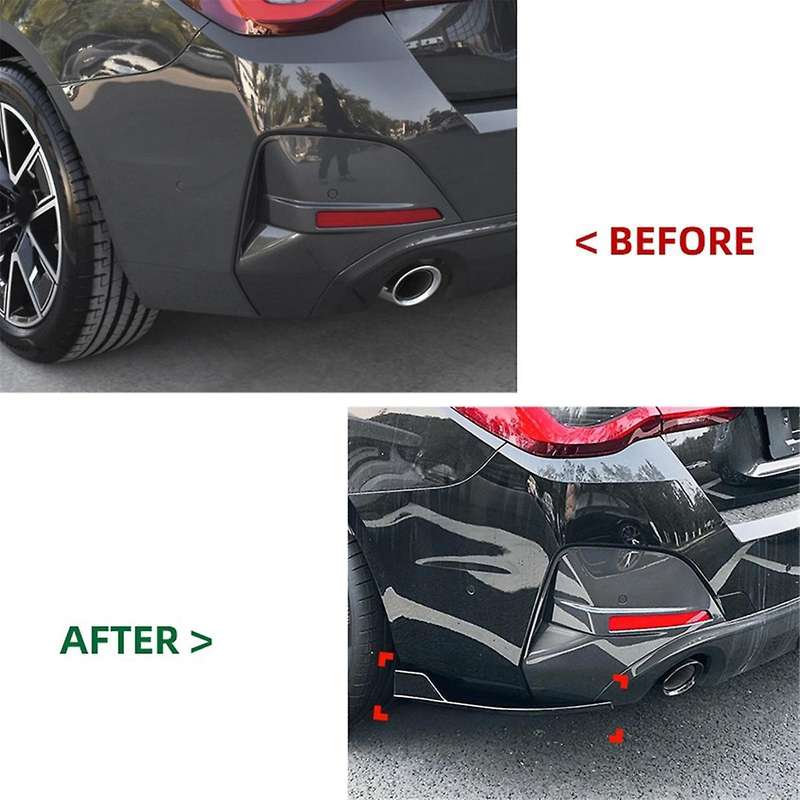Car Rear Bumper Lip Diffuser Splitter Winglet Apron Spoiler for G26 2020+ Carbon Fiber Spoiler Wind