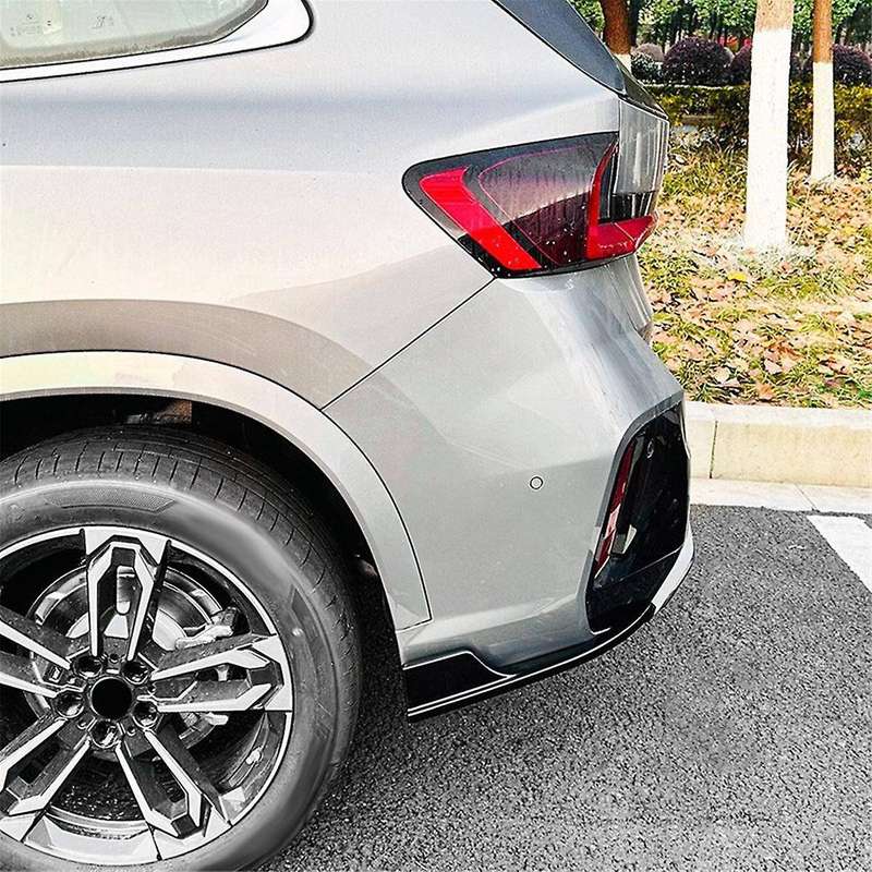 Car Rear Bumper Lip Diffuser Splitter Winglet Apron Spoiler for X1 IX1 U11 2023+ Gloss Black