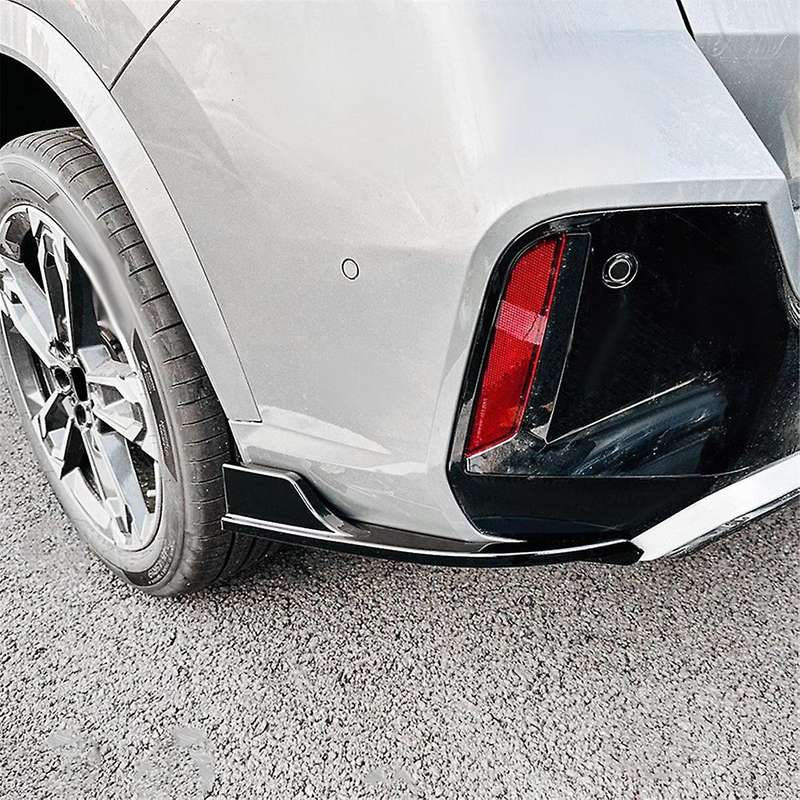 Car Rear Bumper Lip Diffuser Splitter Winglet Apron Spoiler for X1 IX1 U11 2023+ Gloss Black