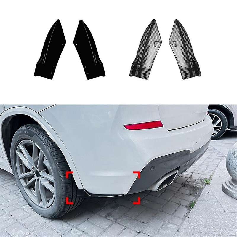 Car Rear Bumper Lip Diffuser Splitter Winglet Apron Spoiler for 3 Series X3 G01 2018-2021 Gloss Blac
