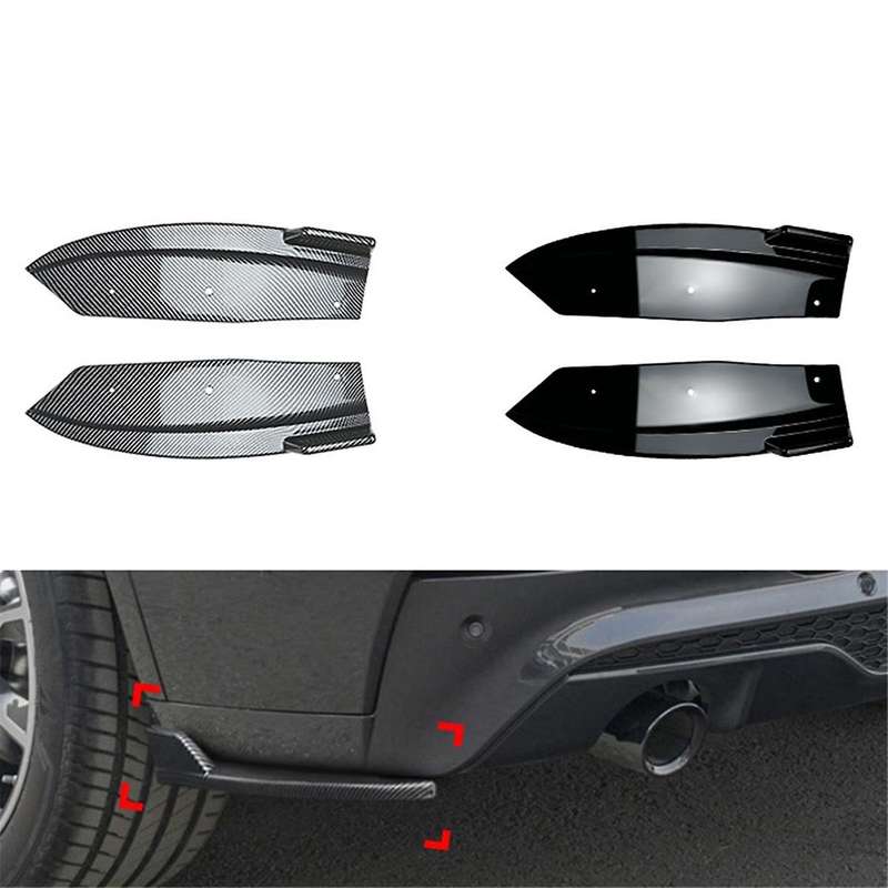 Car Rear Bumper Lip Diffuser Splitter Winglet Apron Spoiler for X4 G02 2018-2021 Carbon Fiber Patter