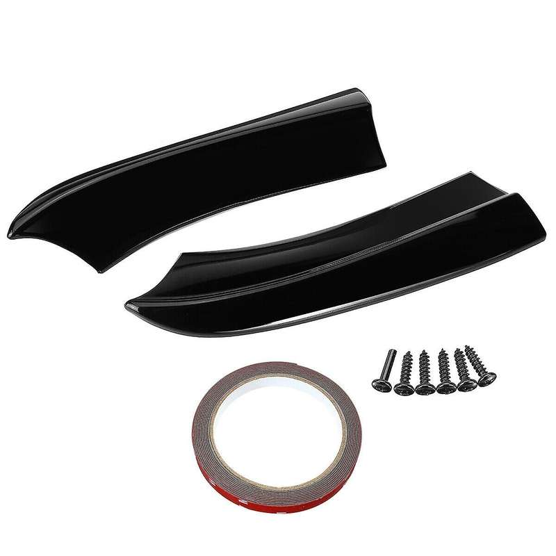 Car Rear Bumper Lip Splitters Canards Side Cover for Charger RT SXT 2015-2021 Glossy Black
