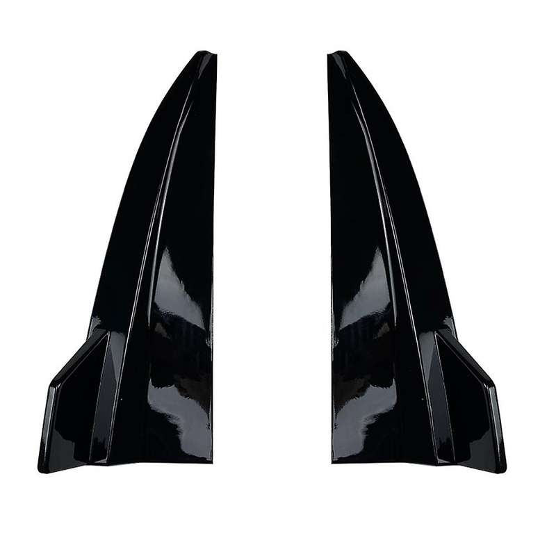 Car Rear Bumper Lip Splitter Spoiler Flaps for S205 C260 C300 C43 Sports Sedan Coupe Wagon 15-21 Bla