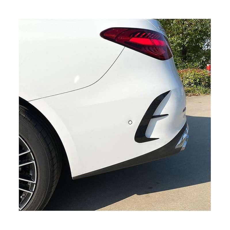 Car Rear Bumper Lip Splitter Spoiler Air Outlet Trim Cover for C-class W206 2022+(carbon)