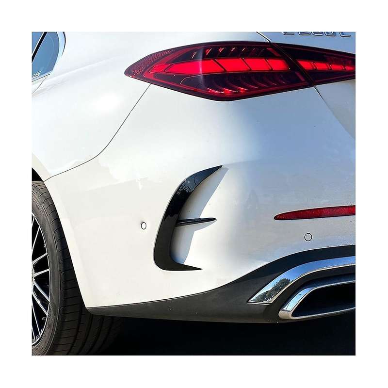 Car Rear Bumper Lip Splitter Spoiler Air Outlet Trim Cover for C-class W206 2022+(carbon)