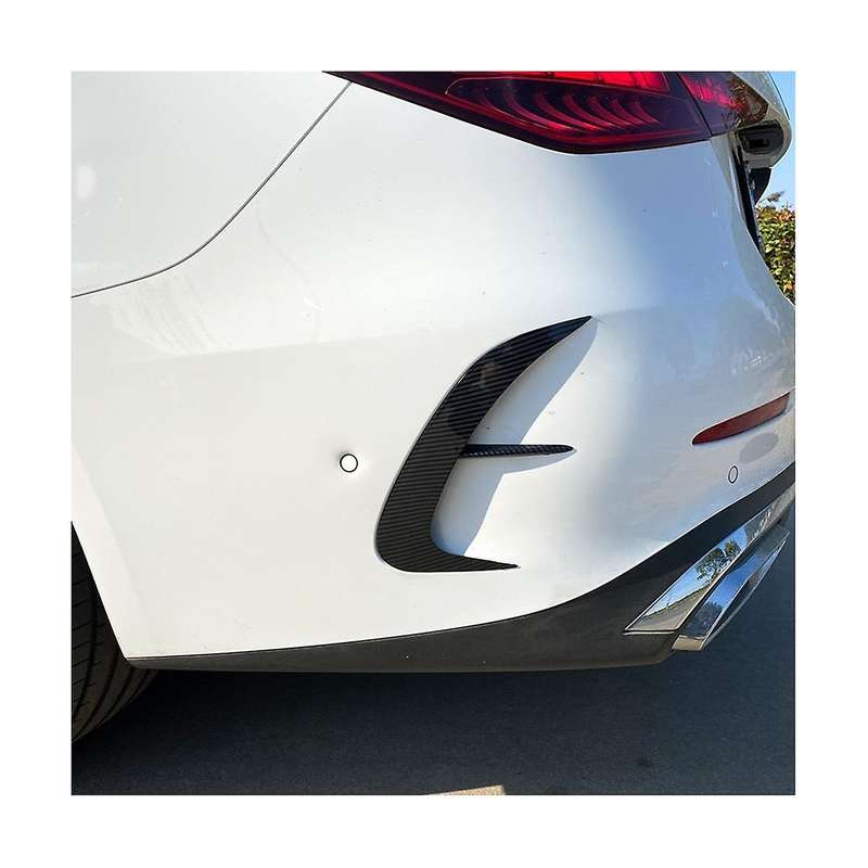 Car Rear Bumper Lip Splitter Spoiler Air Outlet Trim Cover for C-class W206 2022+(carbon)