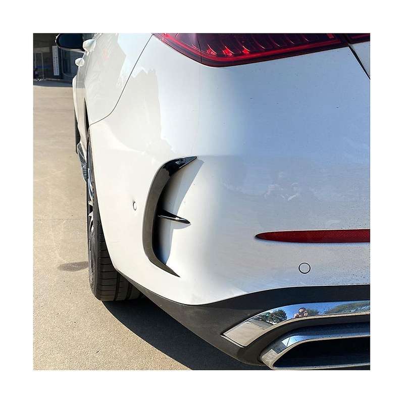Car Rear Bumper Lip Splitter Spoiler Air Outlet Trim Cover for C-class W206 2022+(carbon)