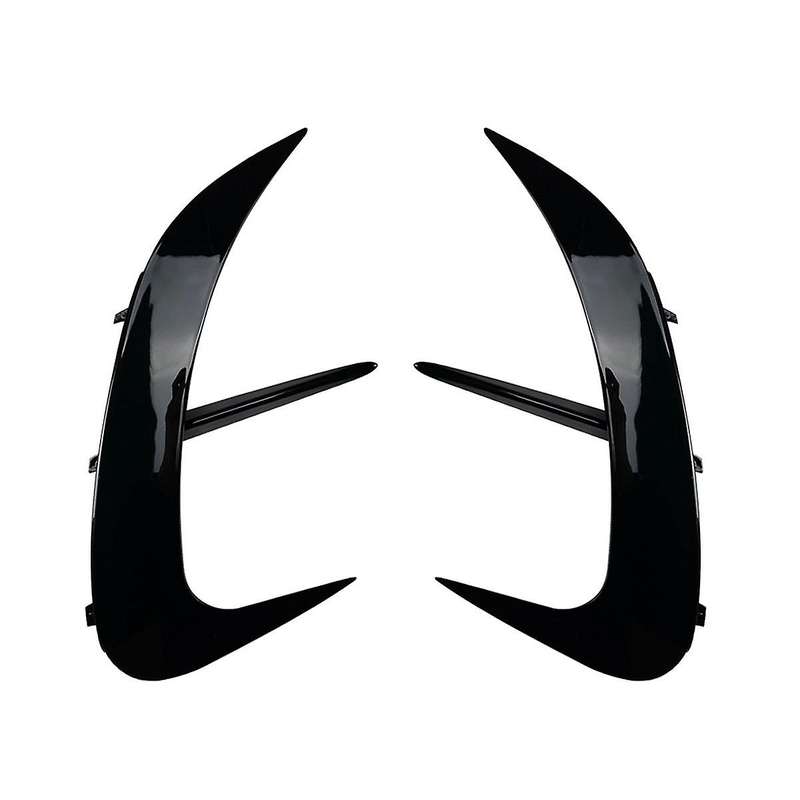 Car Rear Bumper Lip Splitter Spoiler Air Outlet Trim Cover for C-class W206 2022+(black)