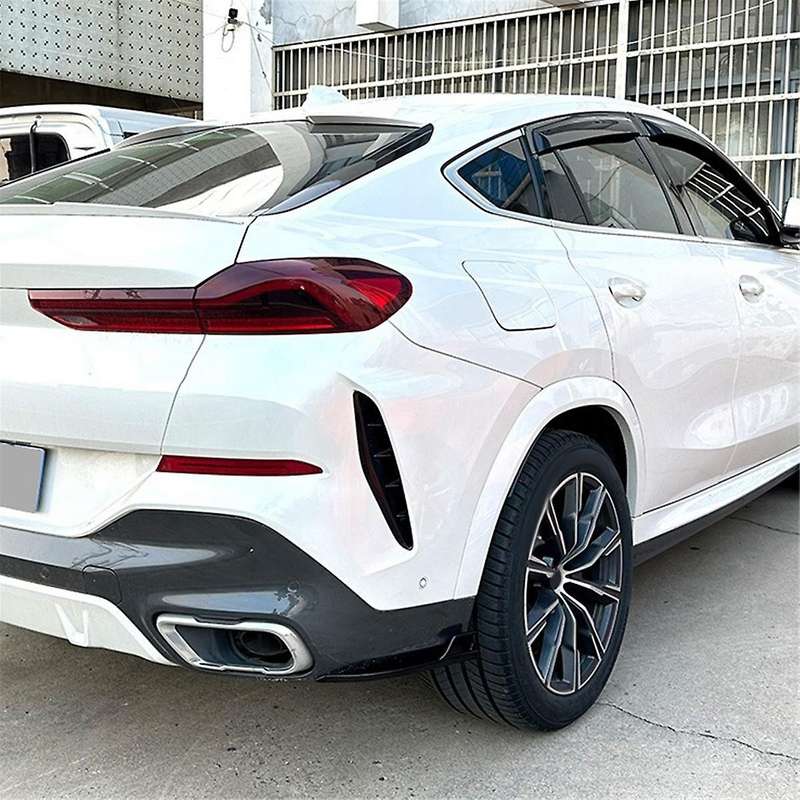 Car Rear Bumper Lip Diffuser Splitter Winglet Apron Spoiler for X6 G06 2020-2022 Gloss Black