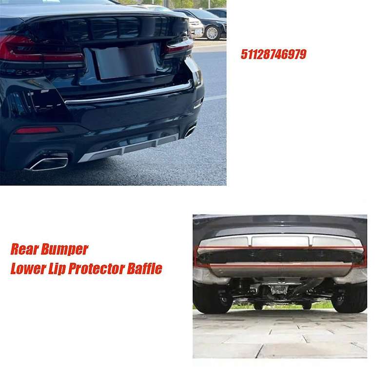 Car Rear Bumper Lower Lip Protector Baffle 51128746979 for 5 Series G38 525li 530li 2020-2024 Botto