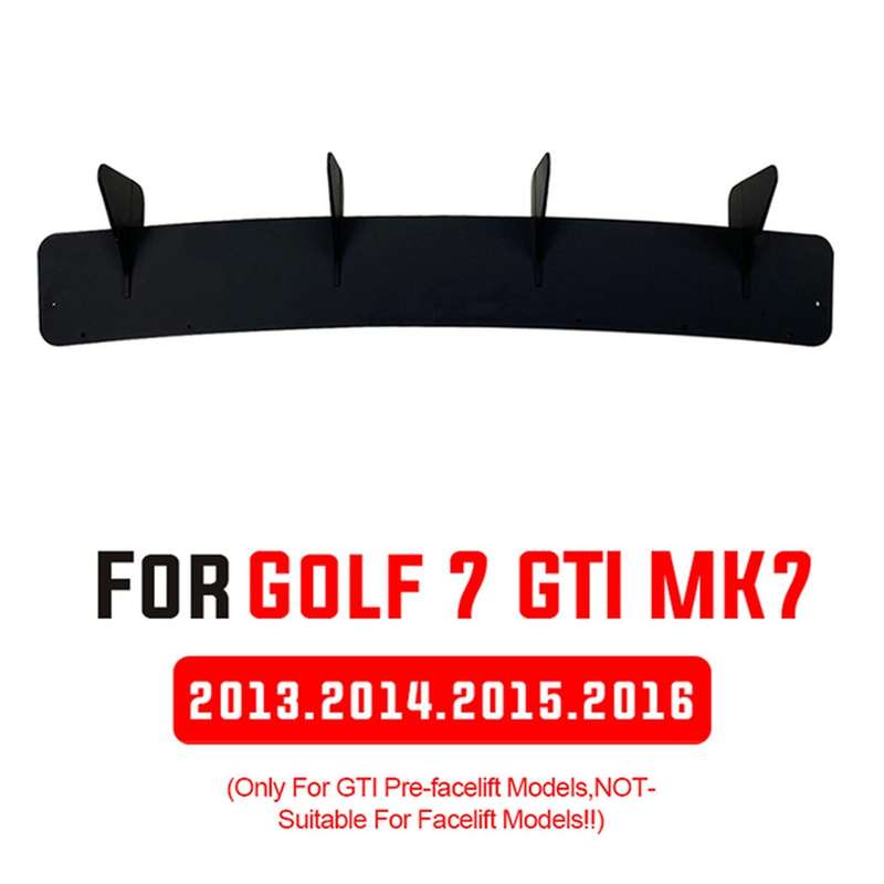Car Rear Bumper Protector Spoiler Lip Rear Bumper Diffuser Splitter Spoiler Fins Trim for Golf MK7 M