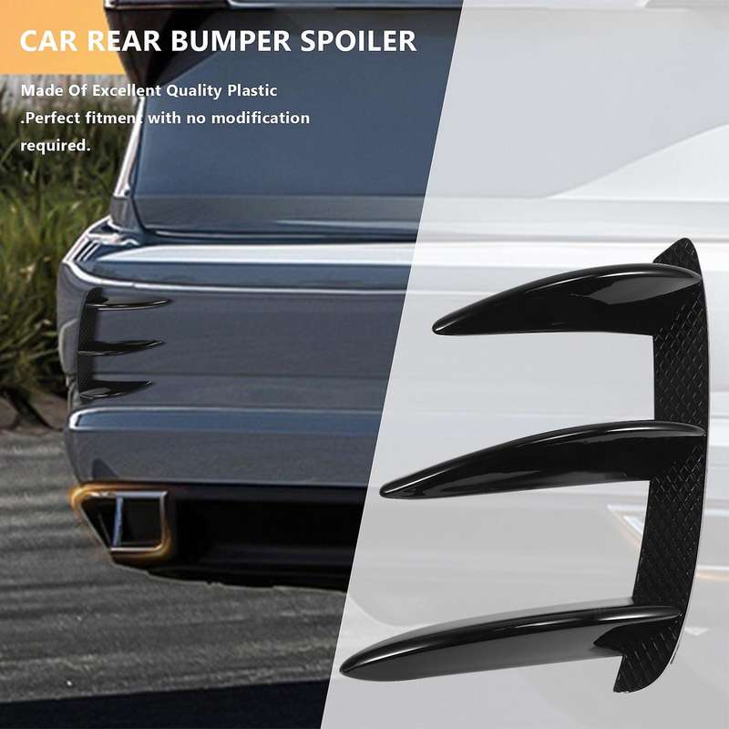 Car Rear Bumper Lip Spoiler Canards for W176 A200 A250 A45
