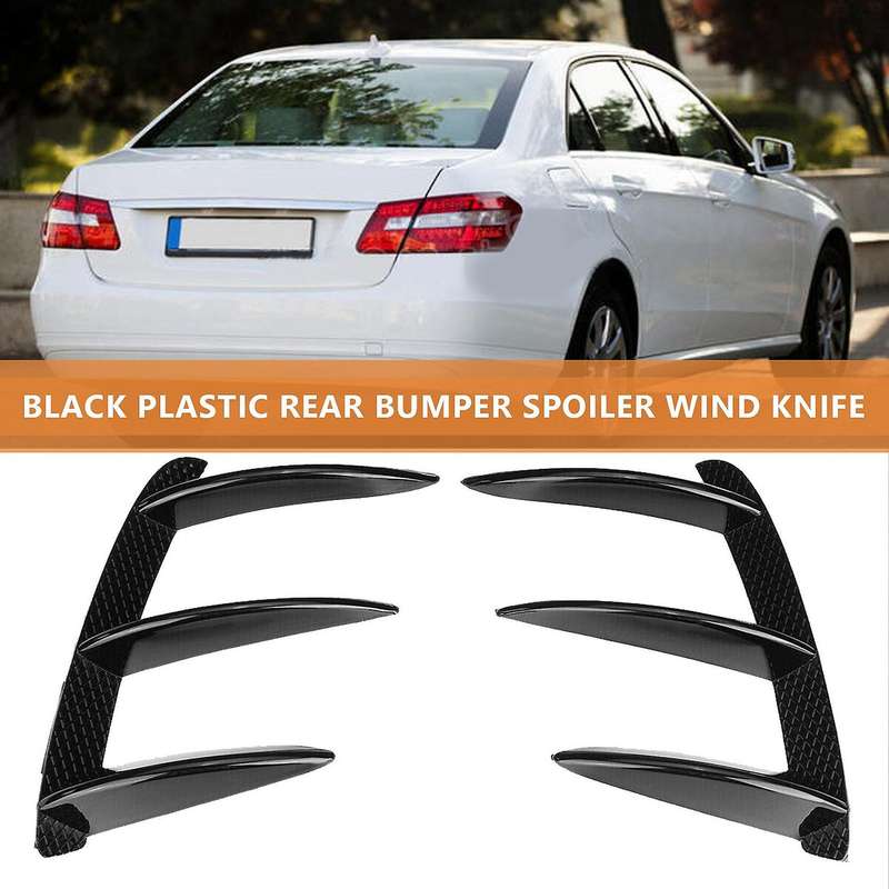Car Rear Bumper Lip Spoiler Canards for W176 A200 A250 A45