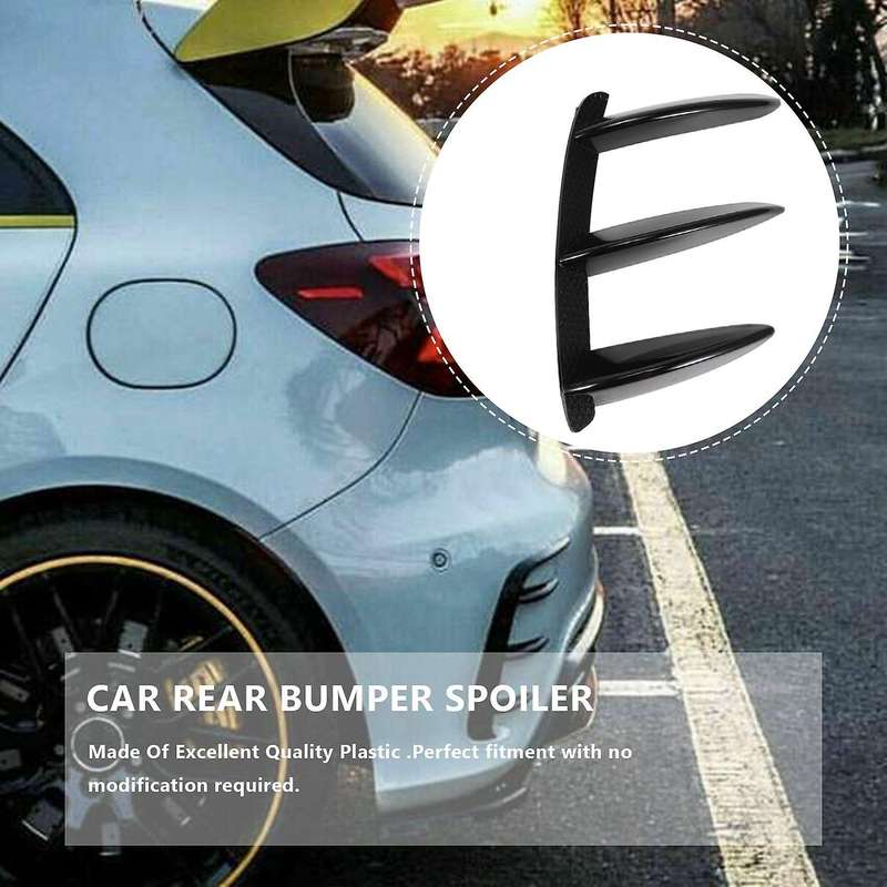 Car Rear Bumper Lip Spoiler Canards for W176 A200 A250 A45