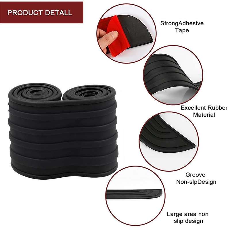 Car Rear Bumper Protector, Universal Flexible Bumper Guard Protector, Anti-scratch Rear Bumper Prote