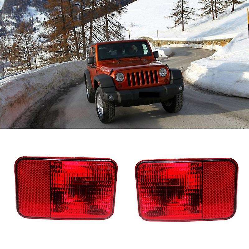 Car Rear Bumper Rear Light Fog Light Warning Lights for Wrangler 2007-2018 55078104AC 55078105AC