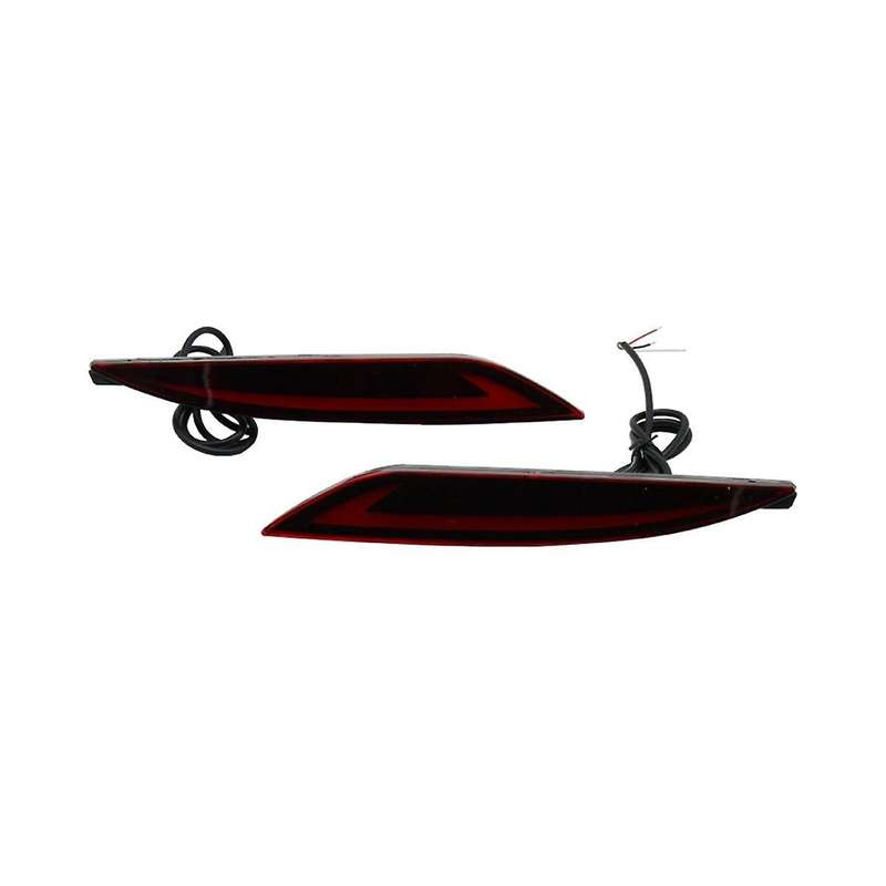 Car Rear Bumper Reflector Brake Light Turn Signal Fog Lamp for 8 2010 2011 2012 2013 2014 2015