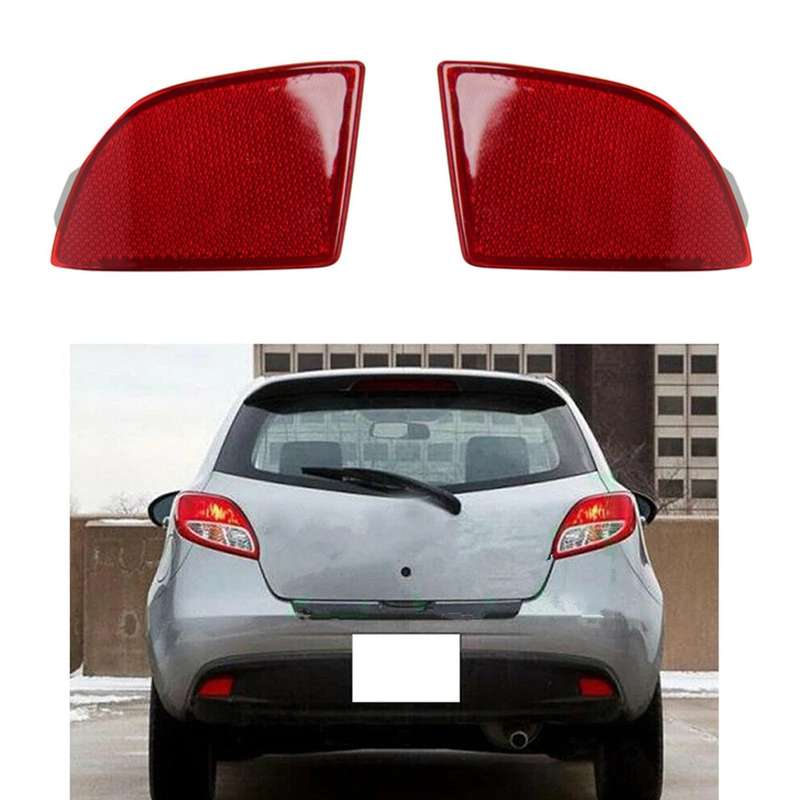 Car Rear Bumper Reflector Lamp Tail Fog Light for 2 Demio 2007-2016 Accessories