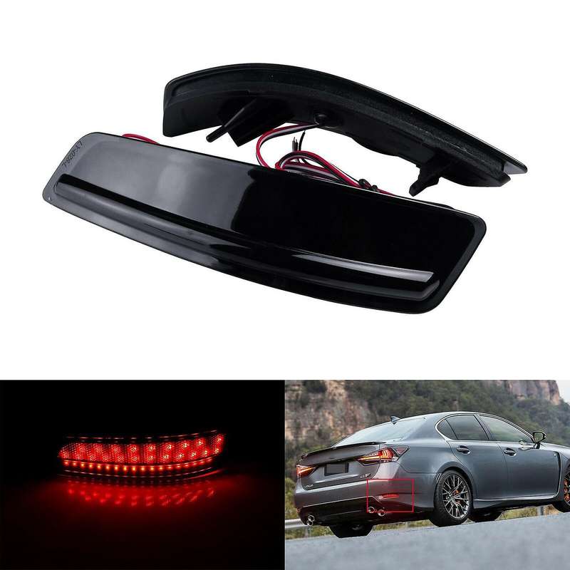 Car Rear Bumper Reflector LED Tail Stop Brake Light for ES GS 2013-2018 81910-30040 81920-30040