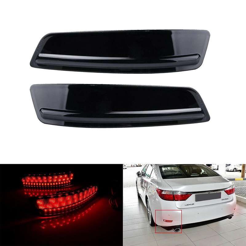 Car Rear Bumper Reflector LED Tail Stop Brake Light for ES GS 2013-2018 81910-30040 81920-30040