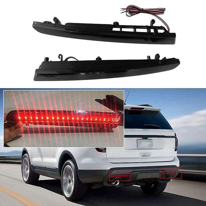Car Rear Bumper Reflector Lamp LED Brake Light Rear Fog Light Tail Light for Explorer 2011-2015
