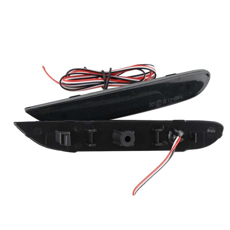 Car Rear Bumper Reflector Light 26560-JJ90A for Q50 Rogue 14-16 Rear Warning Lamp Black
