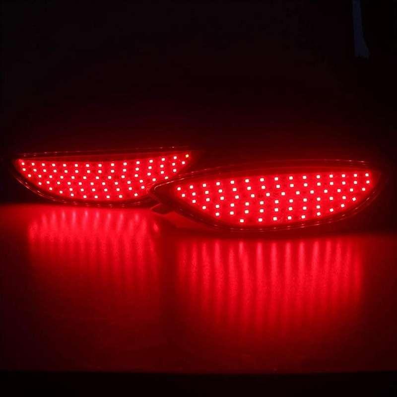 Car Rear Bumper Reflector Light Red LED Tail Brake Parking Warning Lamp for Accent 2008-2015