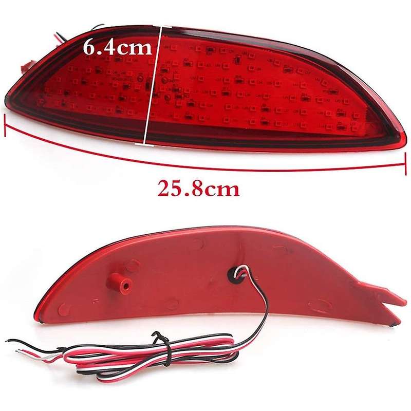 Car Rear Bumper Reflector Light Red LED Tail Brake Parking Warning Lamp for Accent 2008-2015