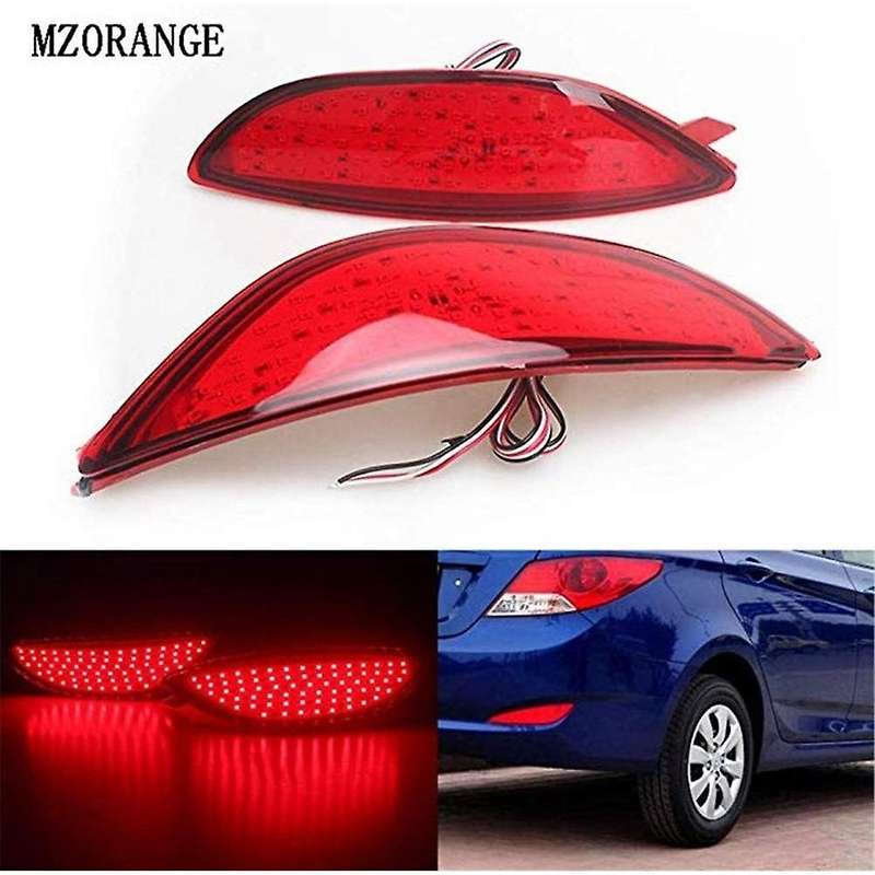 Car Rear Bumper Reflector Light Red LED Tail Brake Parking Warning Lamp for Accent 2008-2015
