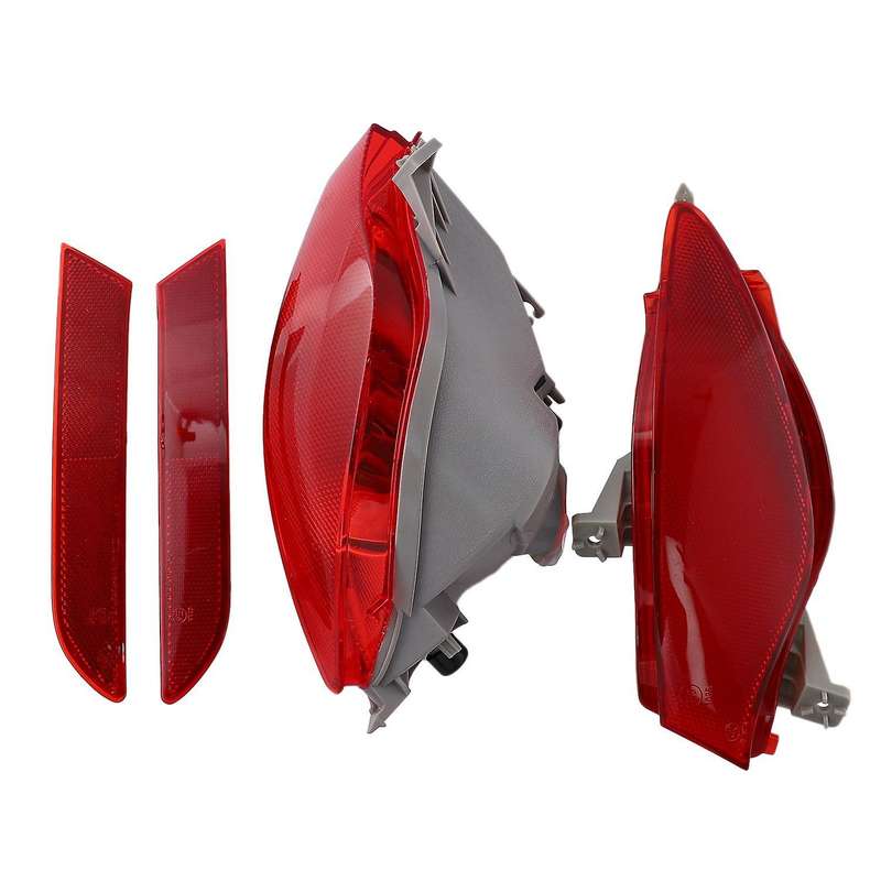 Car Rear Bumper Reflector Lights for CX7 -7 2008-2015 Tail Fog Light Housing Red Lens