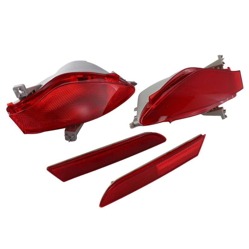 Car Rear Bumper Reflector Lights for CX7 -7 2008-2015 Tail Fog Light Housing Red Lens