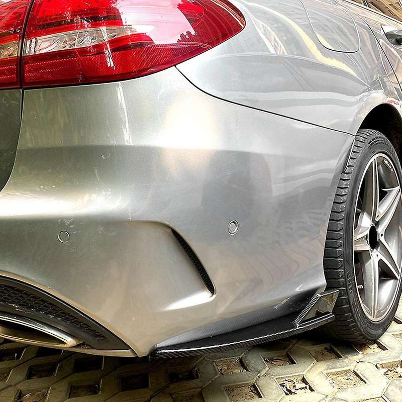 Car Rear Bumper Splitter Diffuser Spoiler Kit Scratch Protector for C Class S205 Estate Wagon C180 C