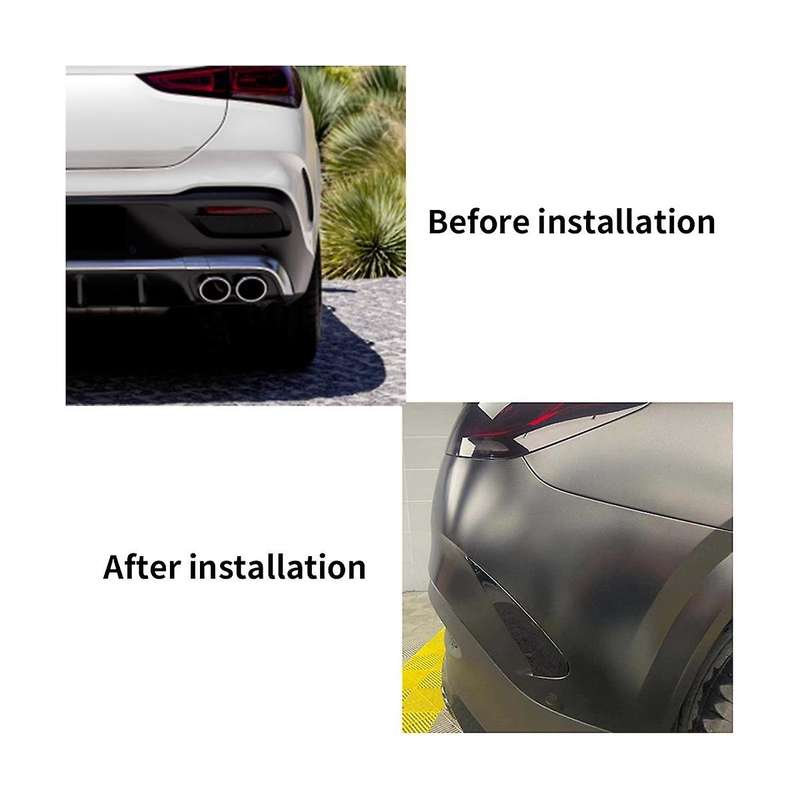 Car Rear Bumper Splitter Spoiler Canard Trim Decor for Coupe C167 Gle350 2020+(a)