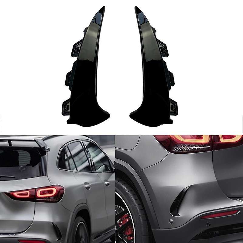Car Rear Bumper Spoiler Side Canard Splitter for - GLA Class GLA200 260 H247 2020+ GLA35
