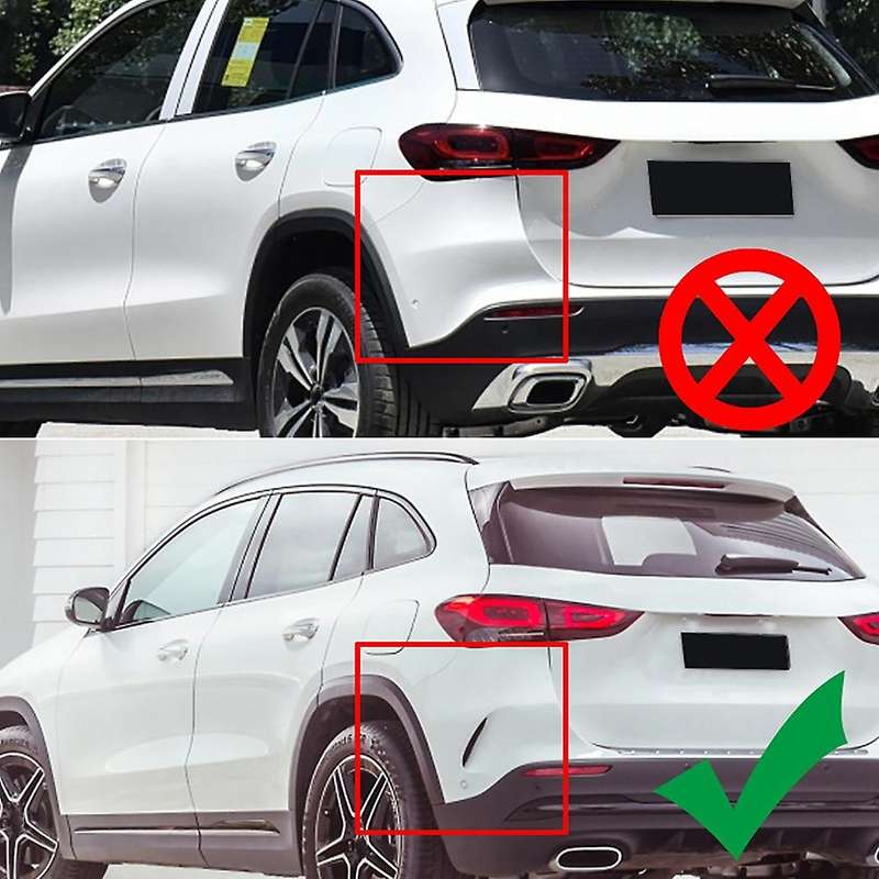 Car Rear Bumper Spoiler Side Canard Splitter for - GLA Class GLA200 260 H247 2020+ GLA35