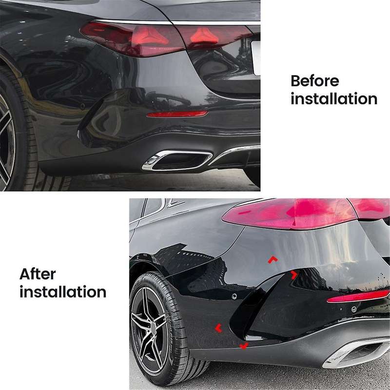 Car Rear Bumper Spoiler Air Vent Outlet Trim Cover for E-Class W214 2024+ Car Accessories Carbon Fib