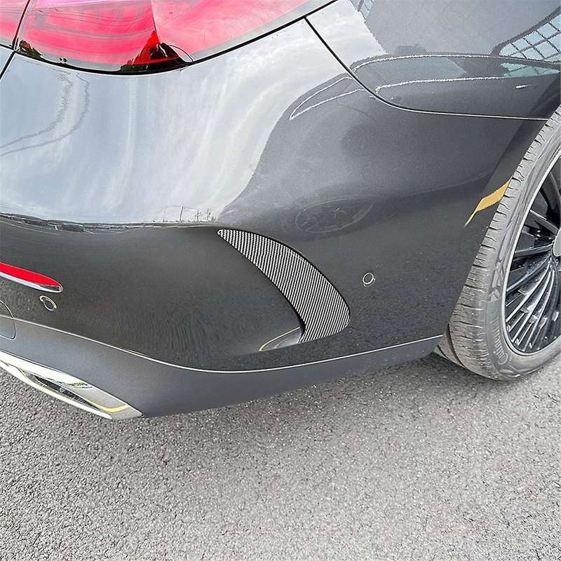 Car Rear Bumper Spoiler Side Wing Canard Trim for - CLE Coupe C236 2024+ Carbon Fiber