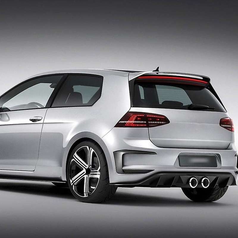 Car Rear Bumper Spoiler Air Vent Side Canards Trim Cover for 2012-2015 Golf R GTD