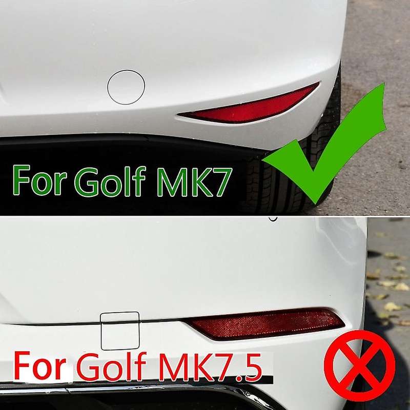 Car Rear Bumper Spoiler Air Vent Side Canards Trim Cover for 2012-2015 Golf R GTD