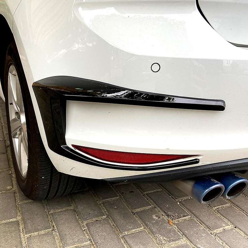 Car Rear Bumper Spoiler Air Vent Side Canards Trim Cover for 2012-2015 Golf R GTD