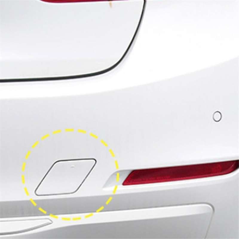 Car Rear Bumper Tow Eye Hook Eye Cover Cap 51127312748 for F30 F35 2012-2015 White Rear Trailer Cov
