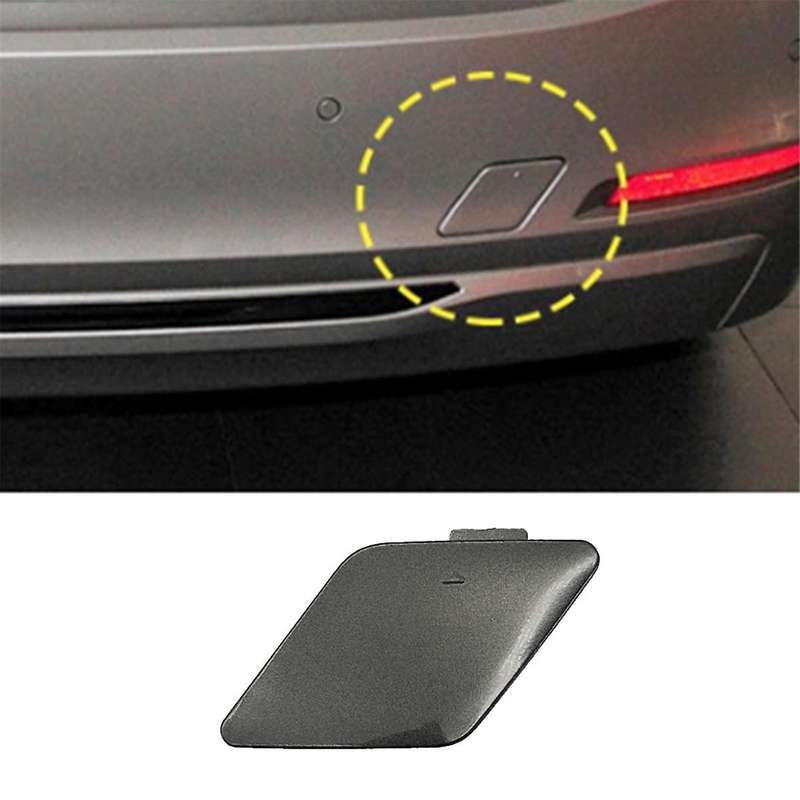 Car Rear Bumper Tow Eye Hook Eye Cover Cap 51127312748 for F30 F35 2012-2015 Silver Gray Rear Traile