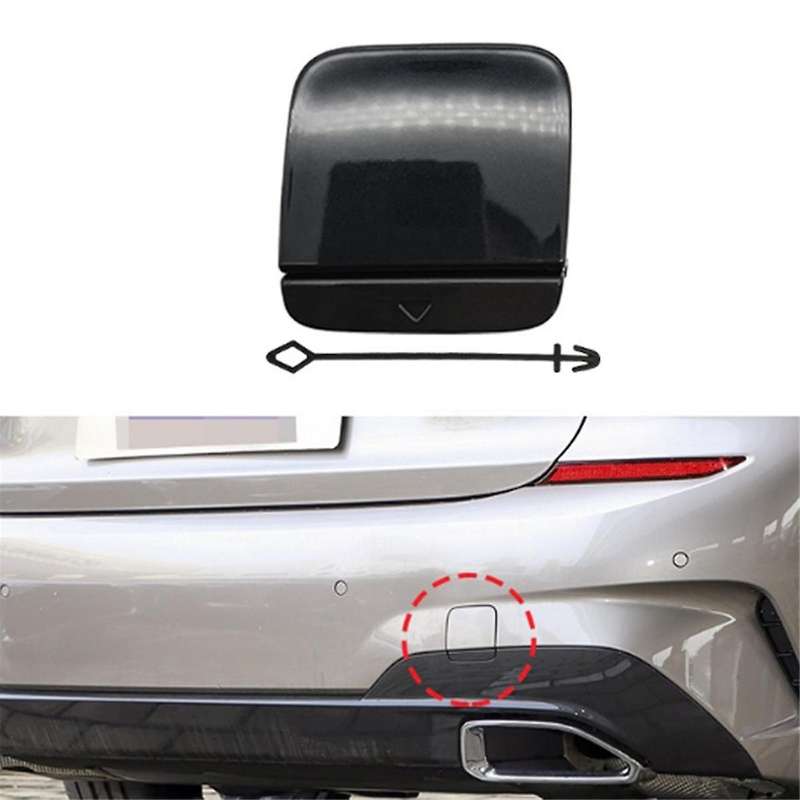 Car Rear Bumper Tow Hook Cover Cap Painted 51129448791 for 3 Series G20 2020-2022 Black