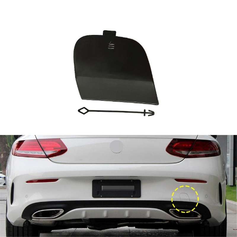 Car Rear Bumper Towing Hook Hole Cover without Paint 2058851624 for - W205 2015-2021 Rear Trailer Co