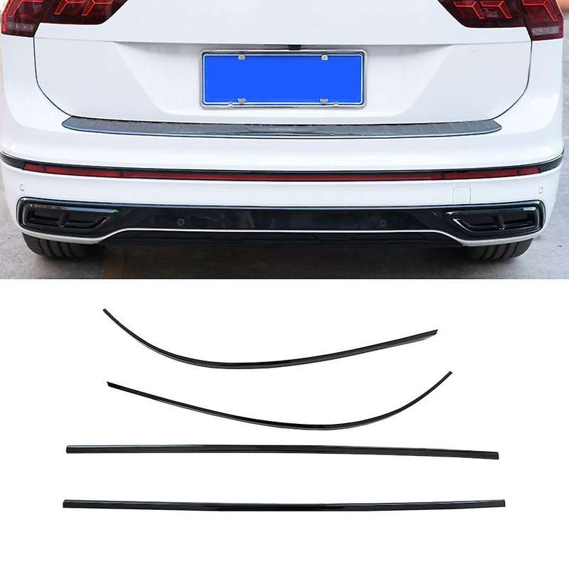 Car Rear Bumper Trim Exterior Mouldings Auto Back Lip Protection for L 2022